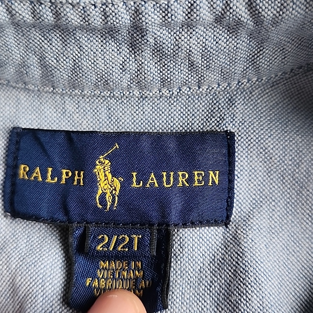 Ralph Lauren Light Blue Button-Down Oxford Shirt - Picture 3 of 5